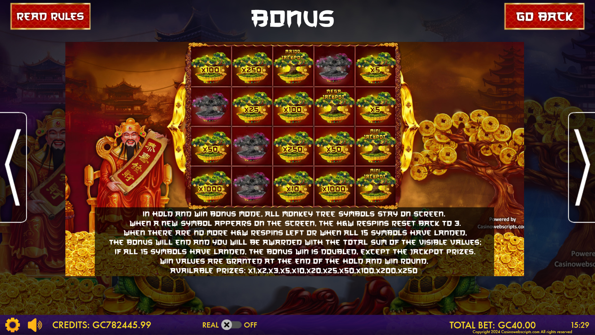 Caishen Divine Fortune - Golden Hold and Win  - Preview #1