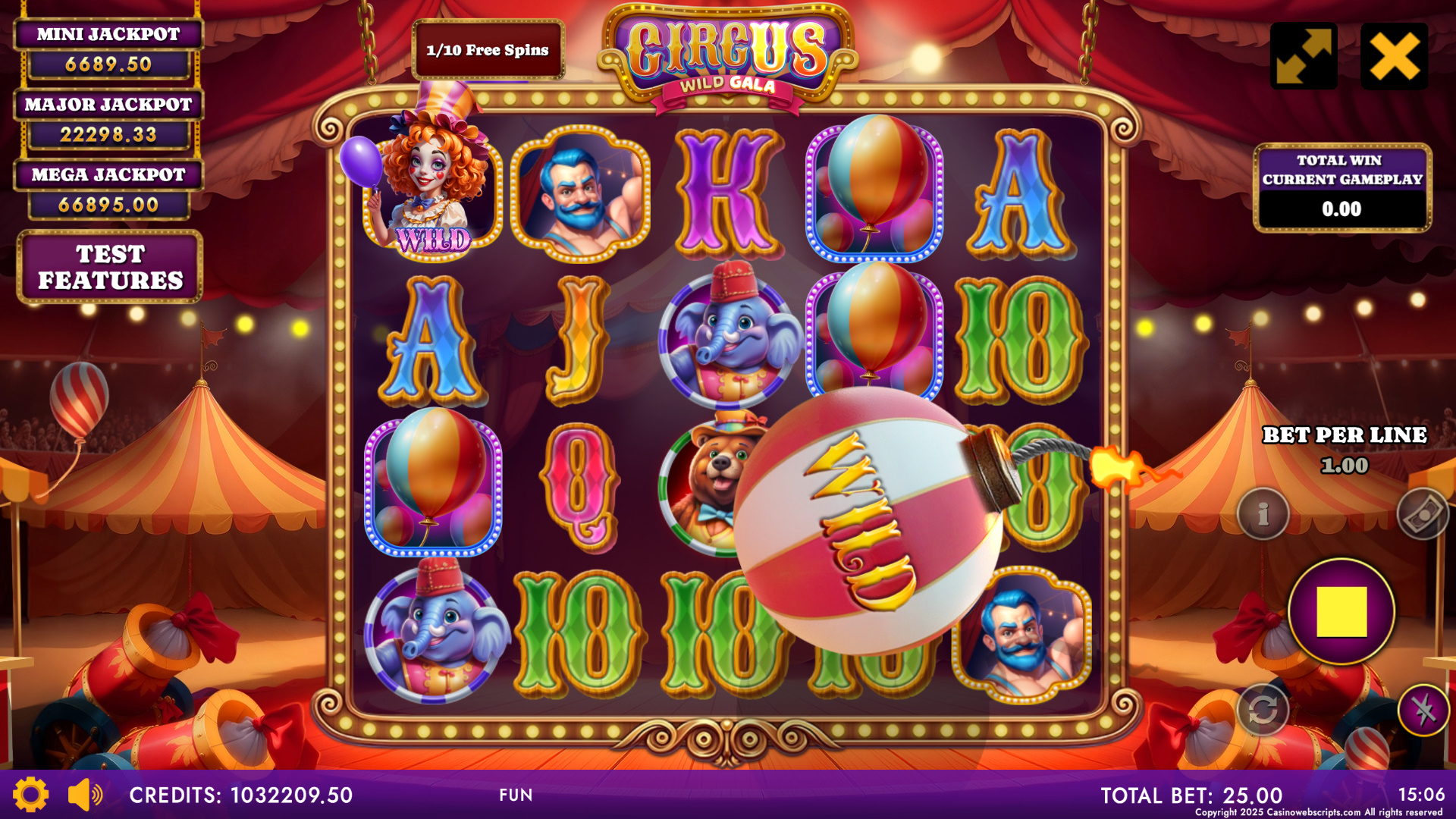 Circus - Wild Gala - Free Spins