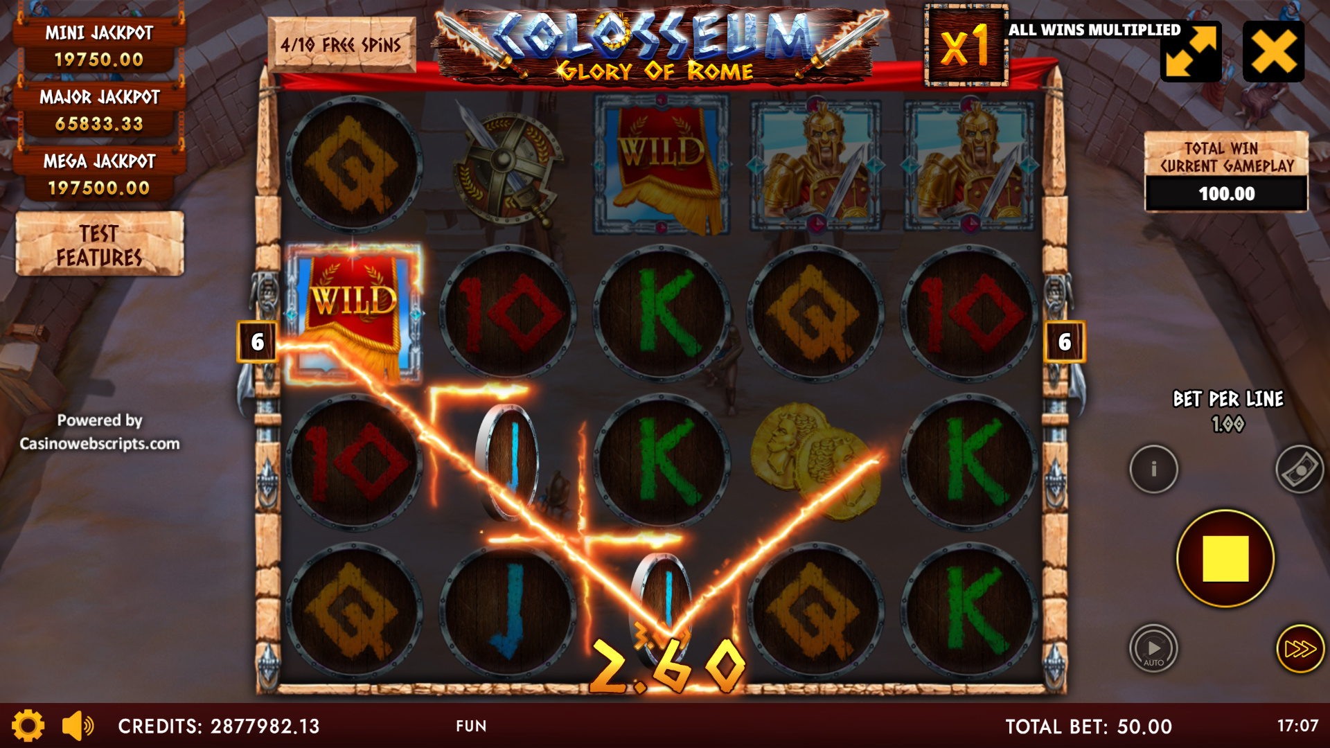 Colosseum Glory of Rome free spins