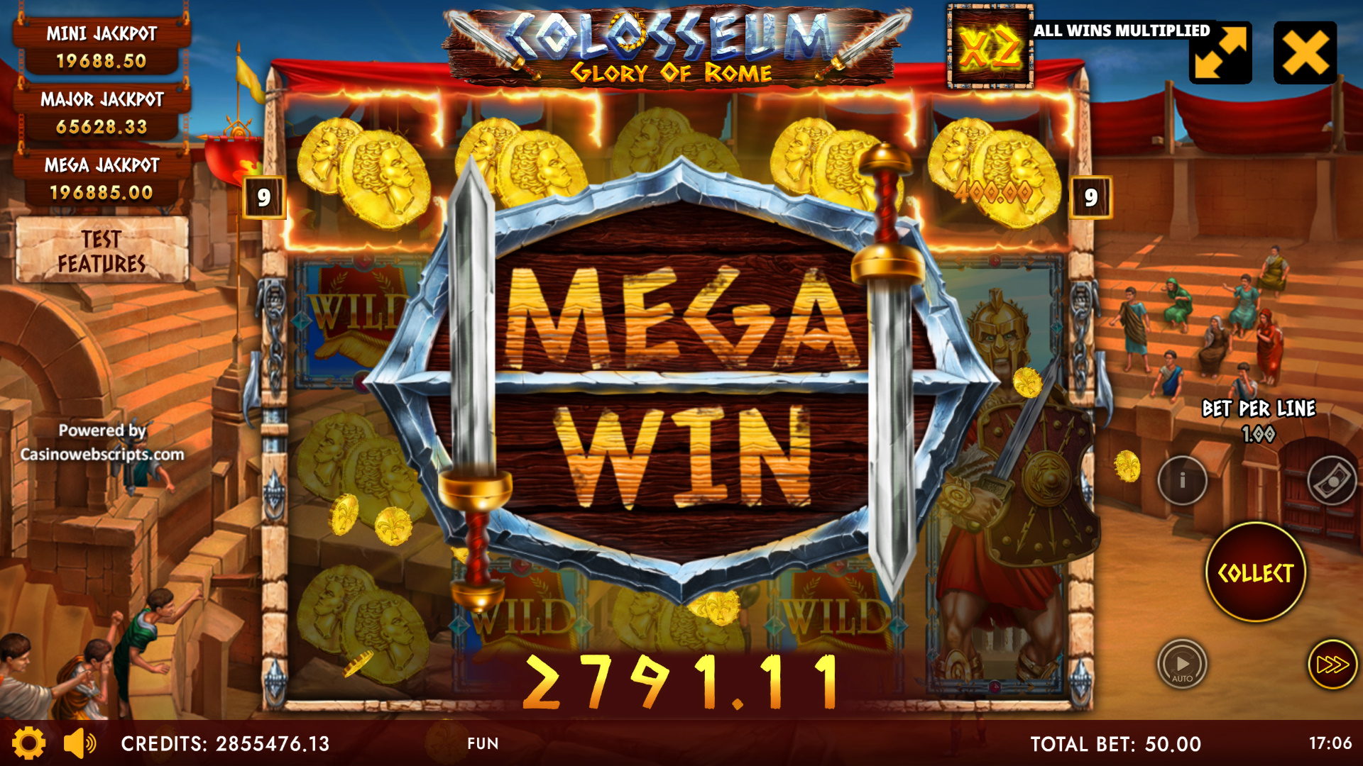 Colosseum Glory of Rome big win