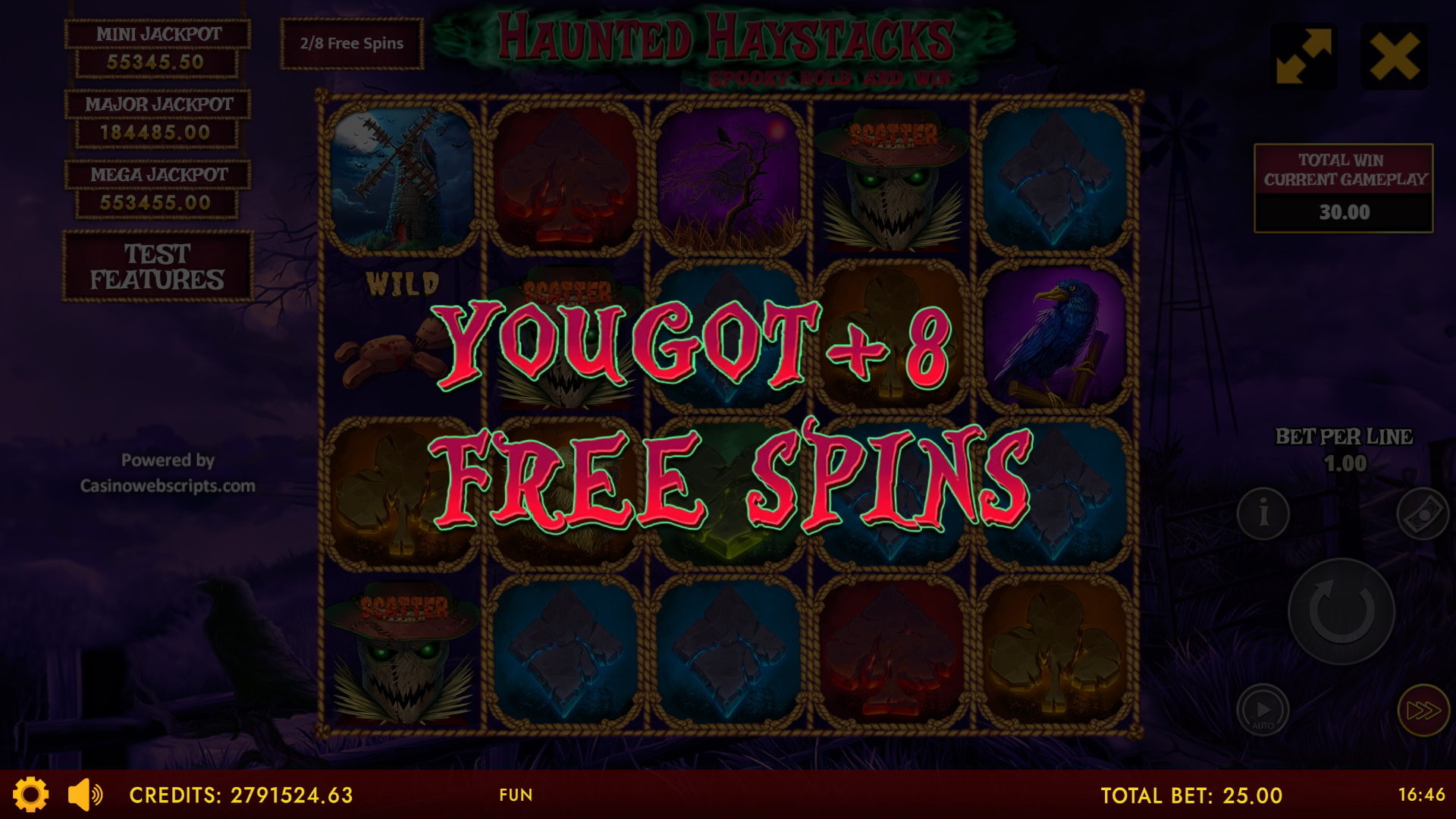 Haunted Haystacks - Spooky Hold and Win - FS Trigger