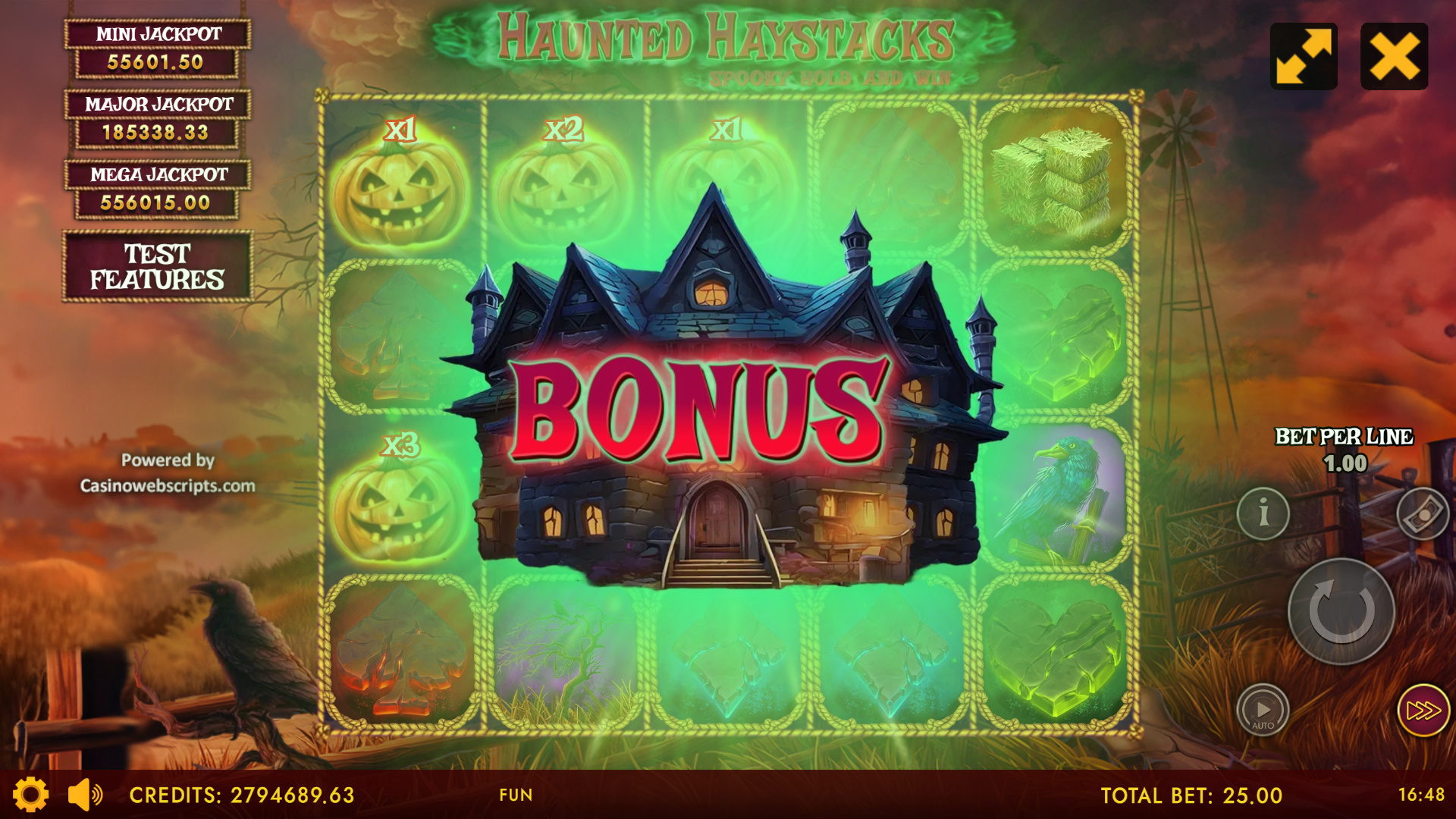 Haunted Haystacks - Spooky Hold and Win - Bonus