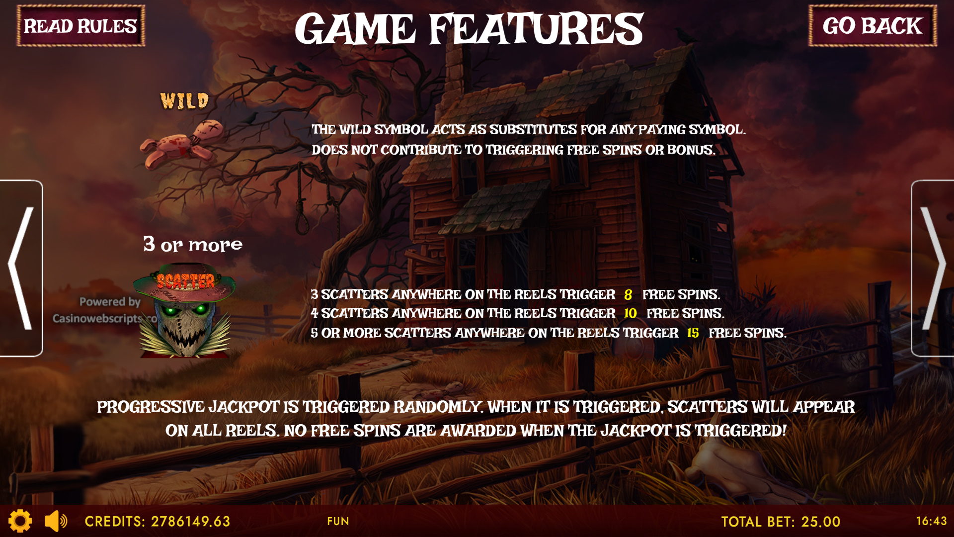 Haunted Haystacks - Spooky Hold and Win features