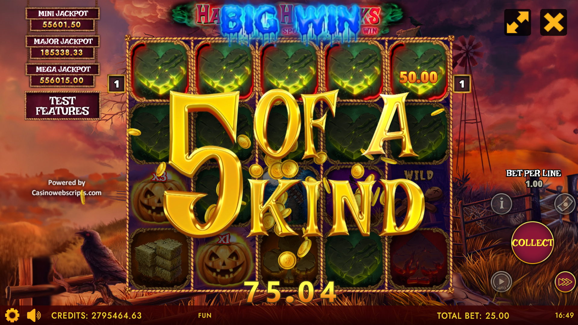 Haunted Haystacks - Spooky Hold and Win - 5 of a Kind