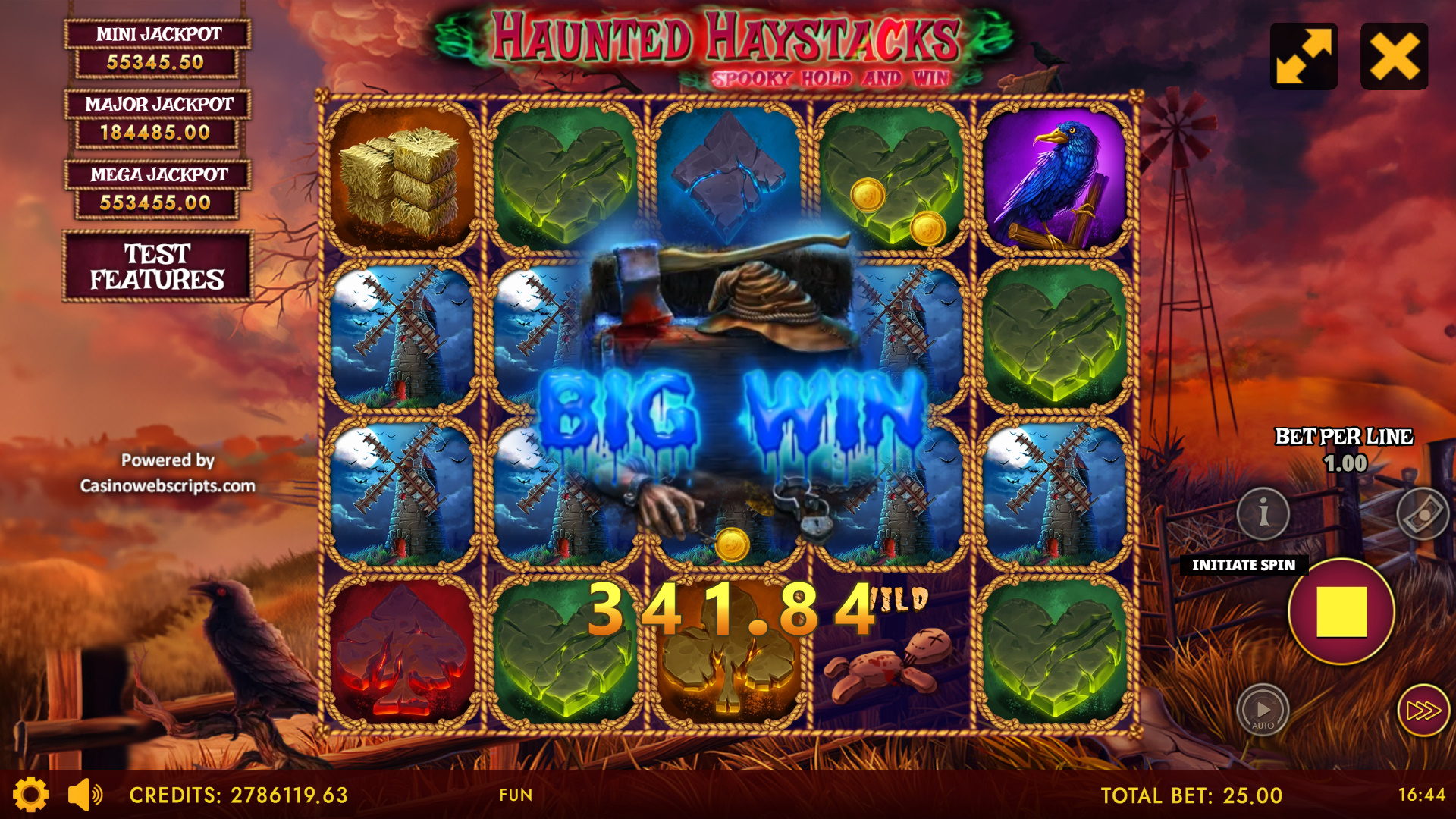 Haunted Haystacks - Spooky Hold and Win - Big Win