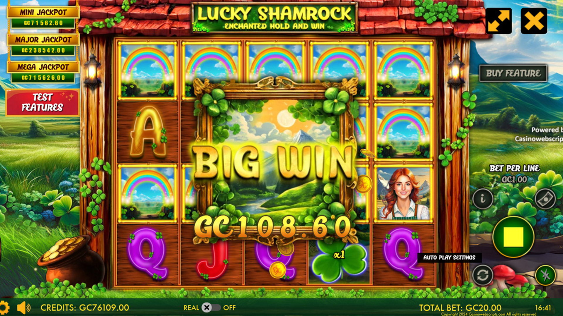 Lucky Shamrock - Enchanted Hold and Win - Preview #5