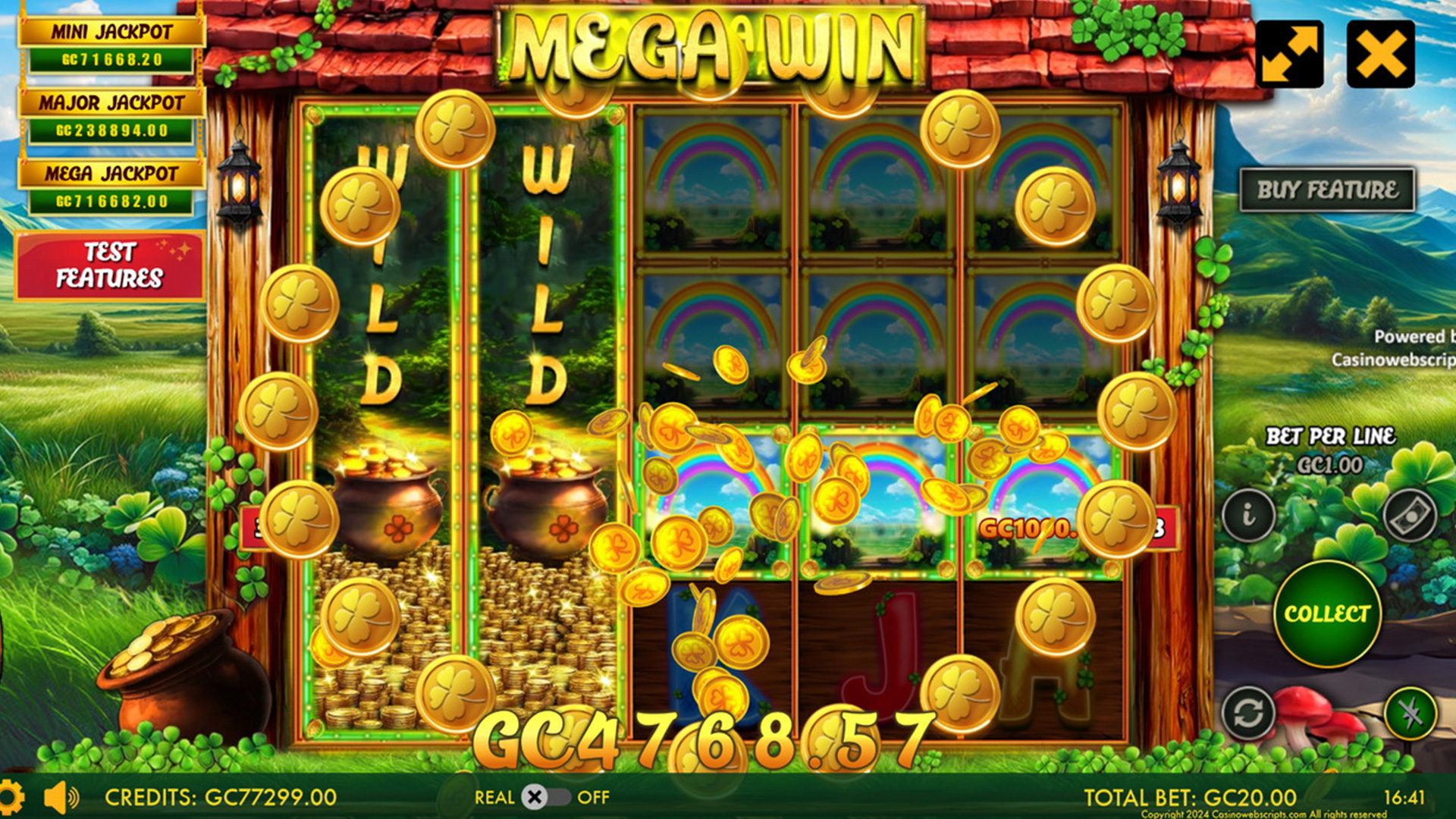 Lucky Shamrock - Enchanted Hold and Win big win