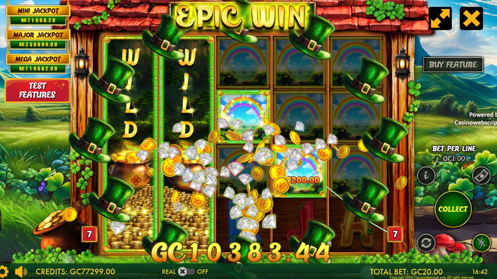 Lucky Shamrock - Enchanted Hold and Win - Expanding Wild