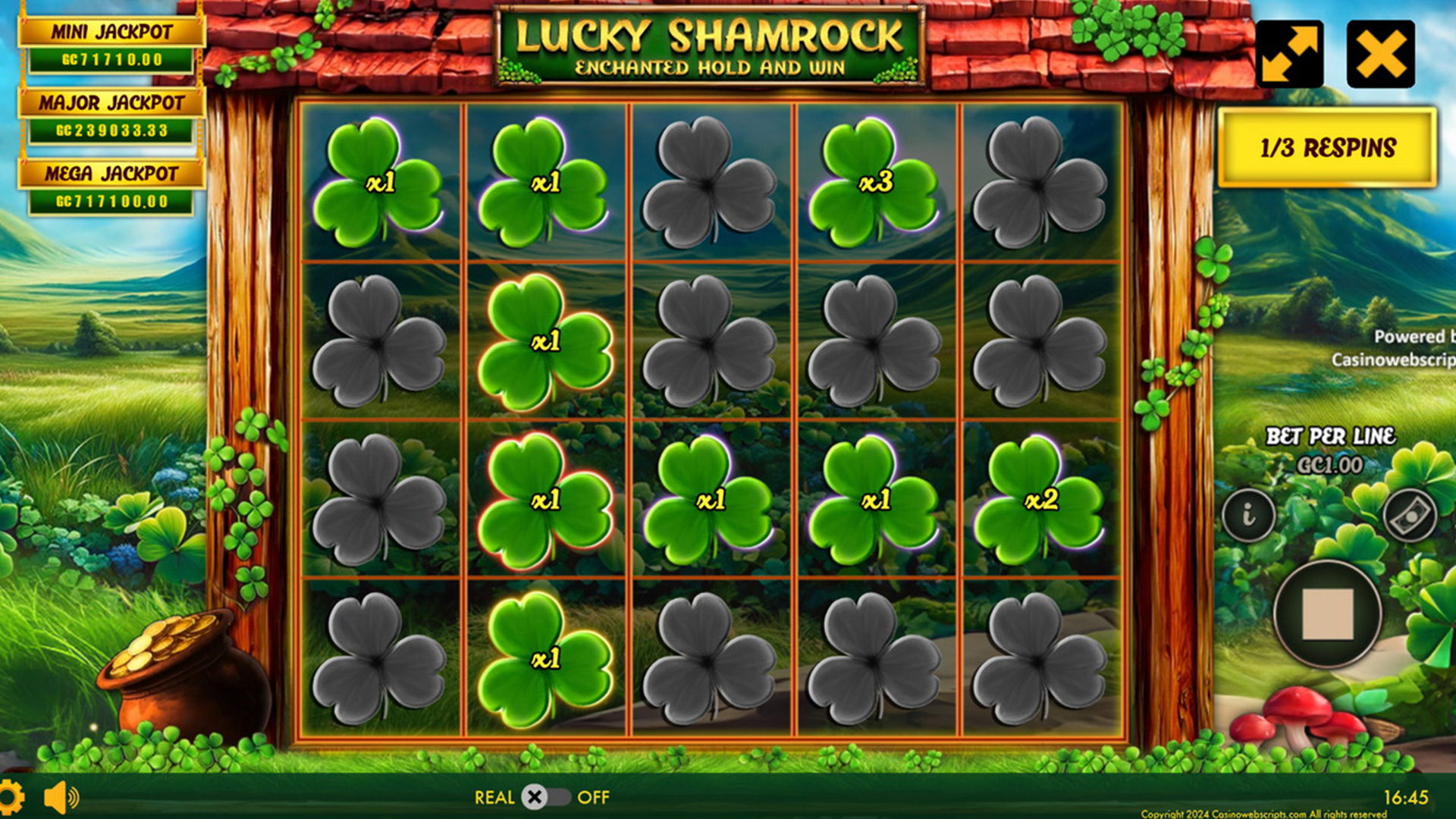 Lucky Shamrock - Enchanted Hold and Win - Bonus #2