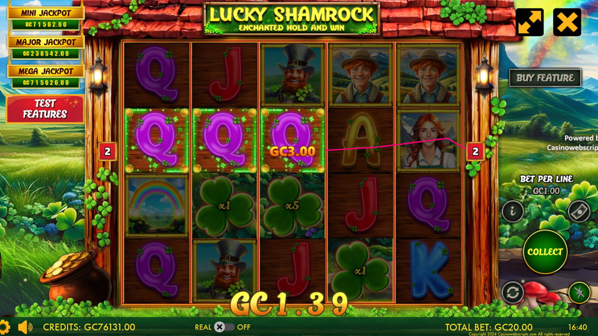Lucky Shamrock - Enchanted Hold and Win - Preview #3