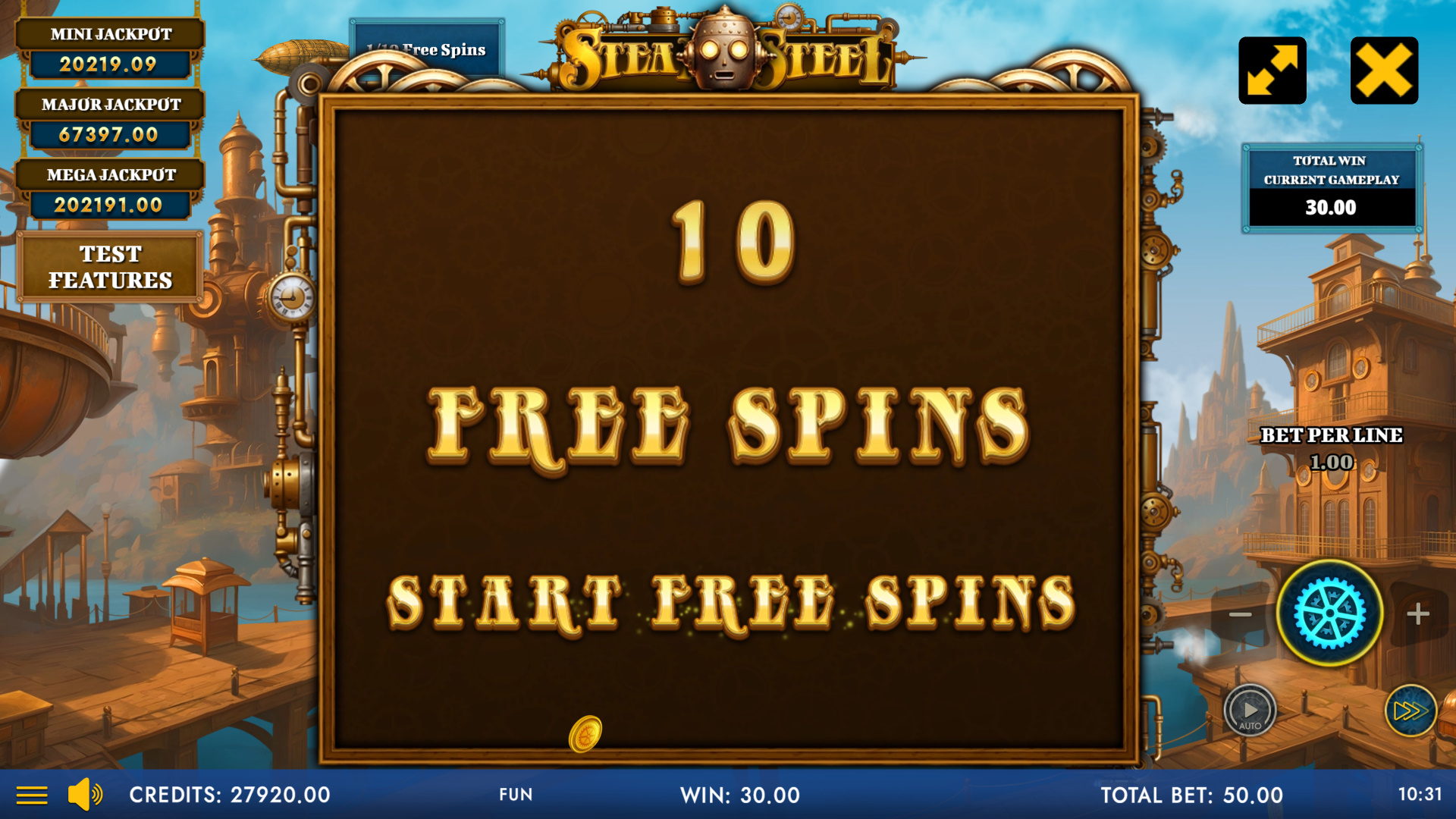 Steam And Steel - Clockwork Conquest Hold And Win - FS Start