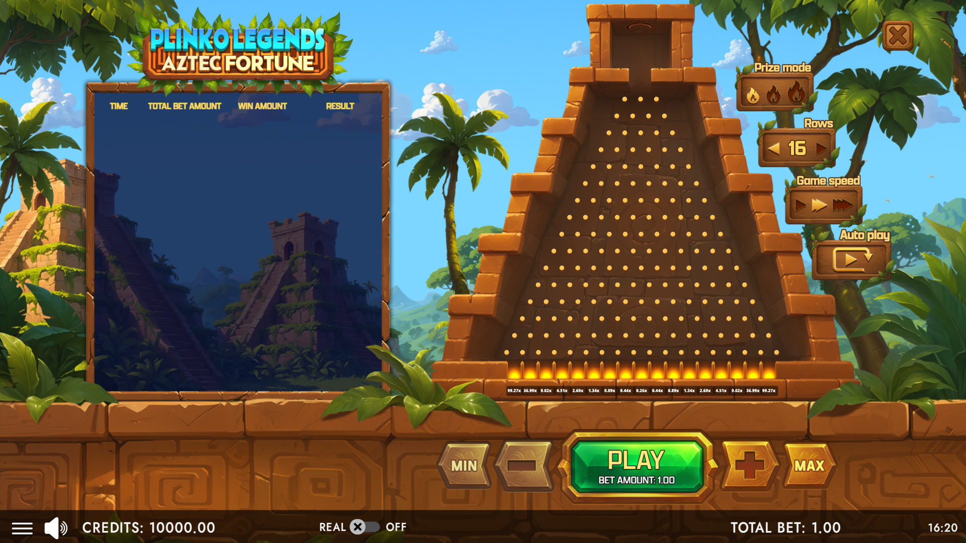 Plinko Legends - Aztec Fortune - Preview