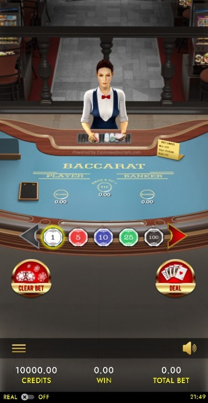 Baccarat 3D Dealer Deluxe HTML5 Mobile and PC — portrait
