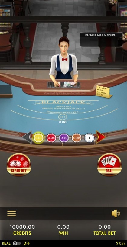 BlackJack 21 Classic 3D Dealer Deluxe HTML5 Mobile and PC — portrait