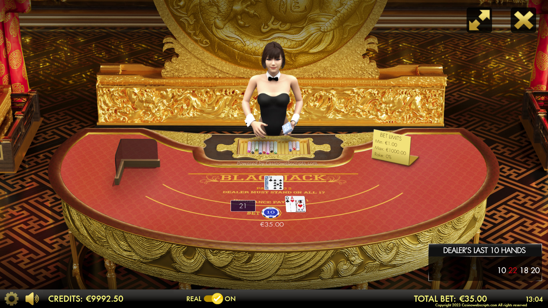 BlackJack-21 3D Dragon Edition - Preview