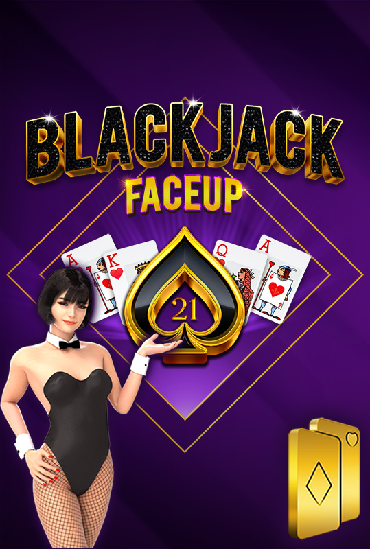 BlackJack 21 FaceUp 3D Dealer Deluxe HTML5 Mobile and PC