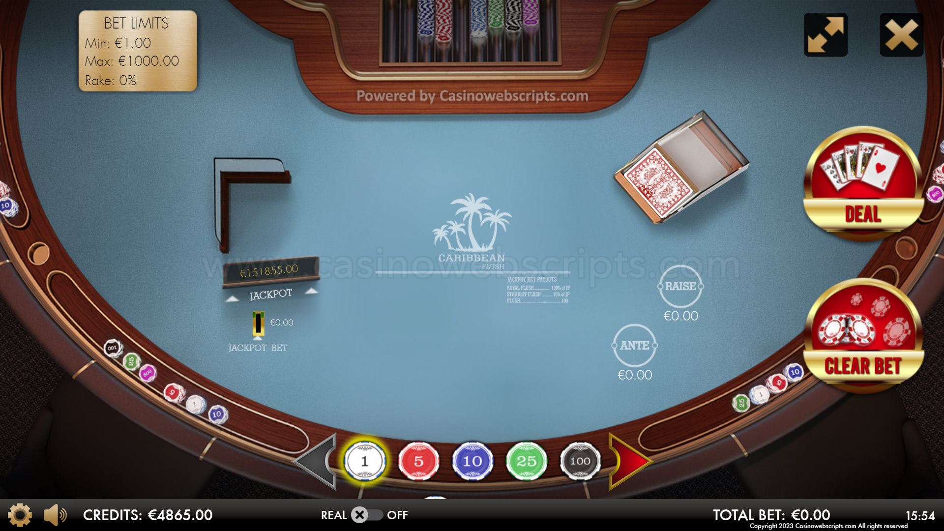 Caribbean Flush Deluxe HTML5 Mobile and PC - Preview