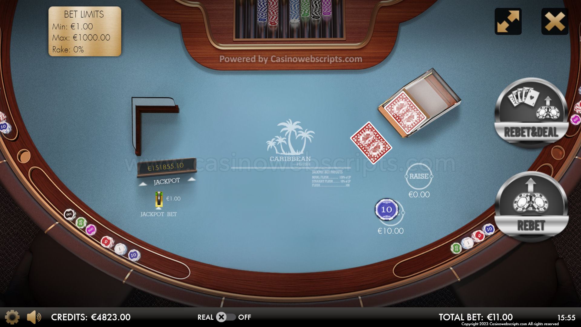 Caribbean Flush Deluxe HTML5 Mobile and PC - Preview