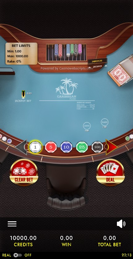Caribbean Flush Deluxe HTML5 Mobile and PC — portrait