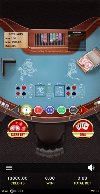Dragon Tiger Deluxe HTML5 Mobile and PC — portrait