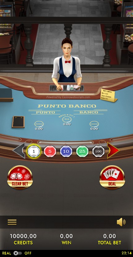 Punto Banco 3D Dealer Deluxe HTML5 Mobile and PC mobile