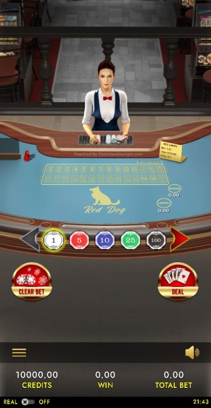 Red Dog Poker 3D Dealer Deluxe  — portrait