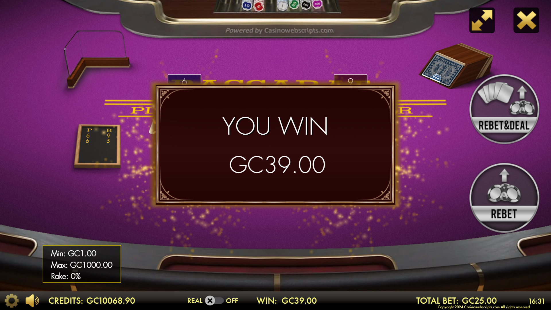 Baccarat VIP 3D  - Preview