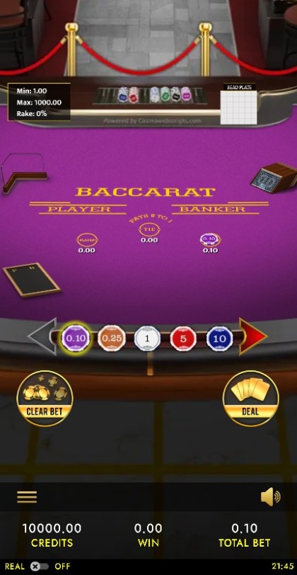 Baccarat VIP 3D  mobile