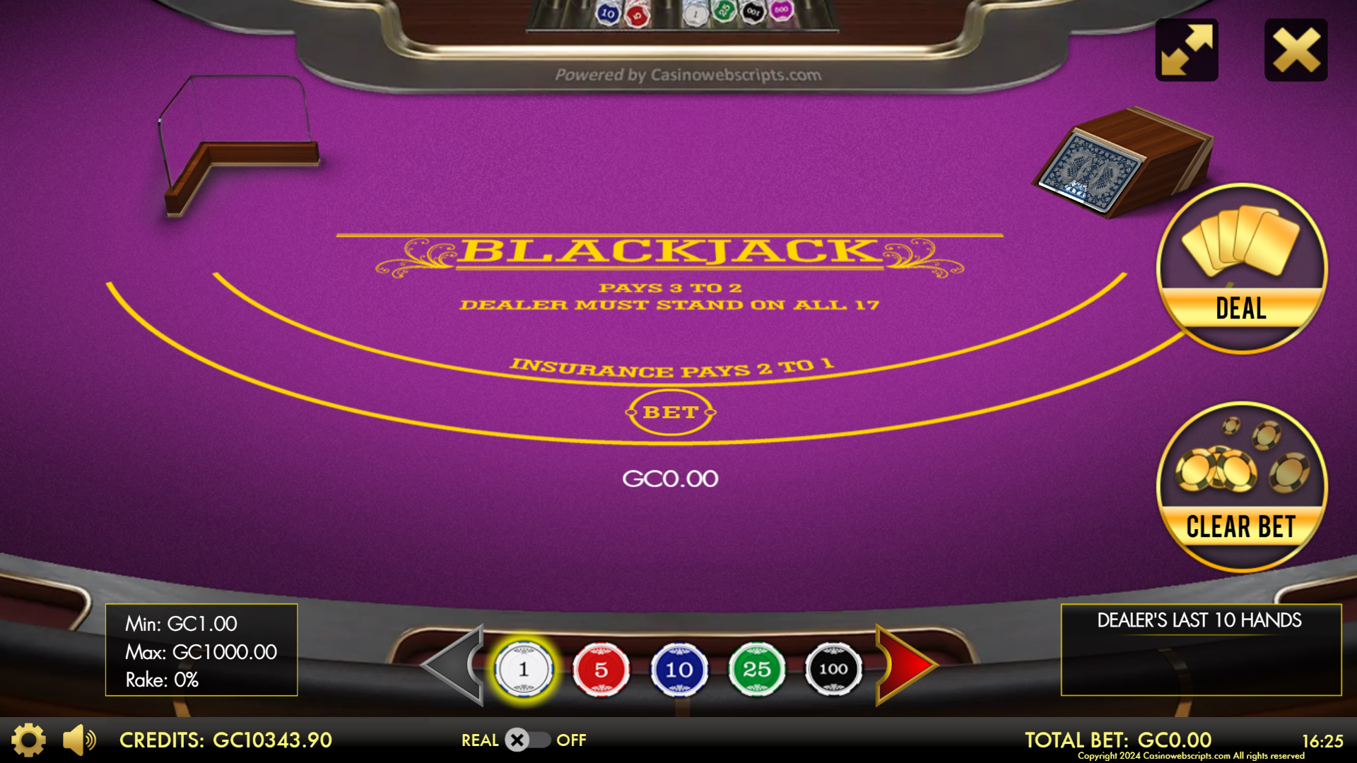 BlackJack 21 VIP 3D - Preview
