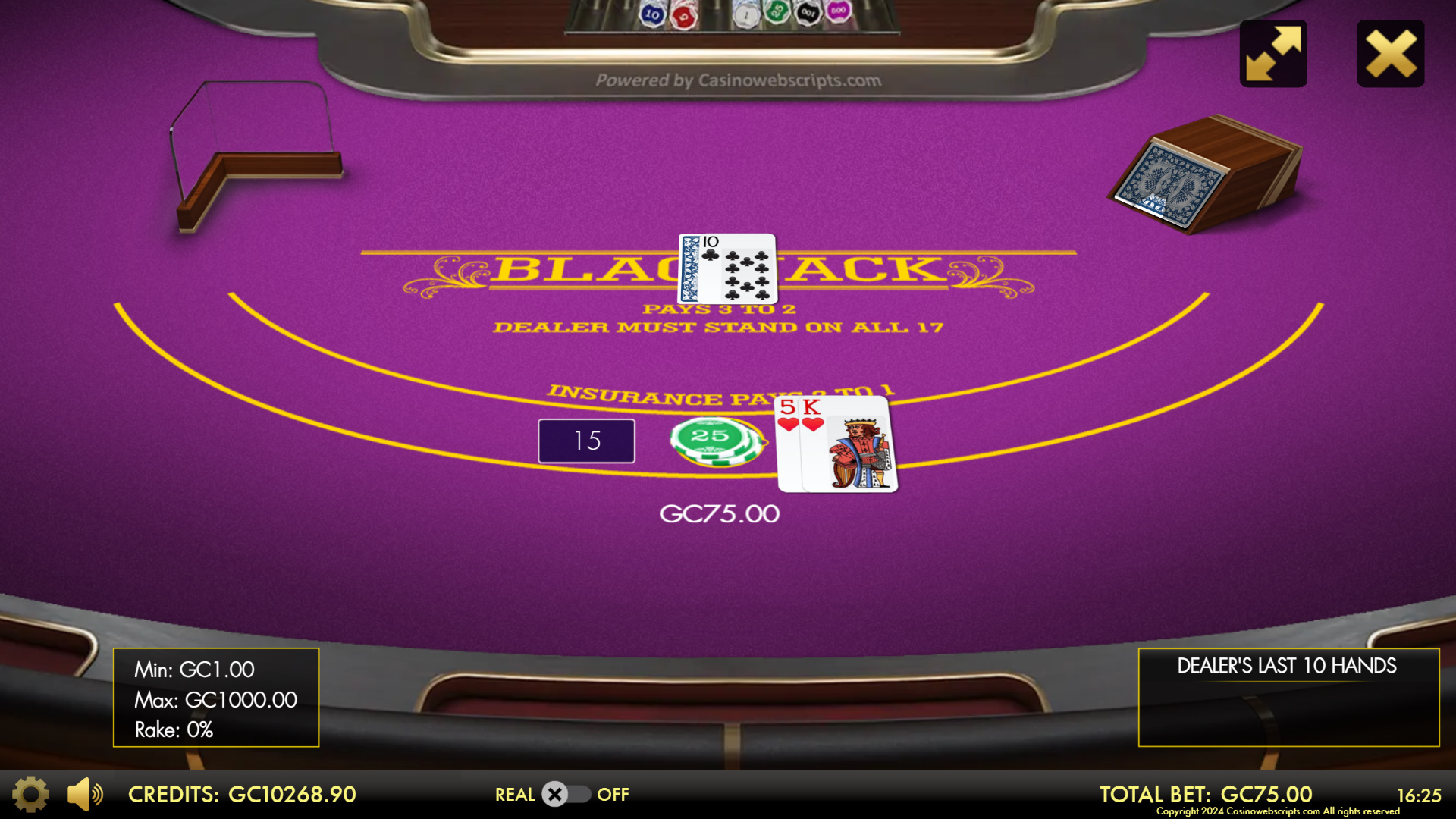 BlackJack 21 VIP 3D - Preview