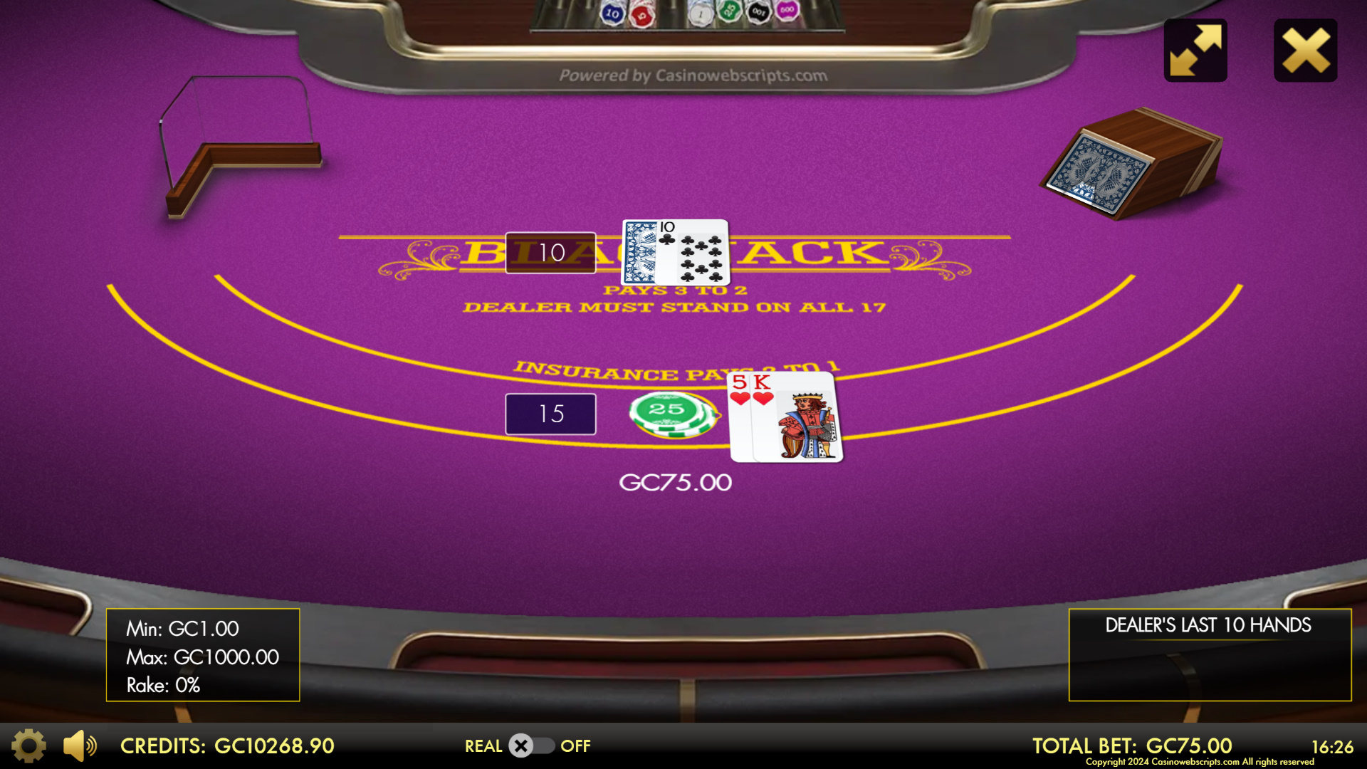 BlackJack 21 VIP 3D - Preview