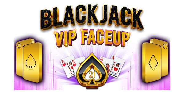 BlackJack 21 FaceUp VIP 3D logo