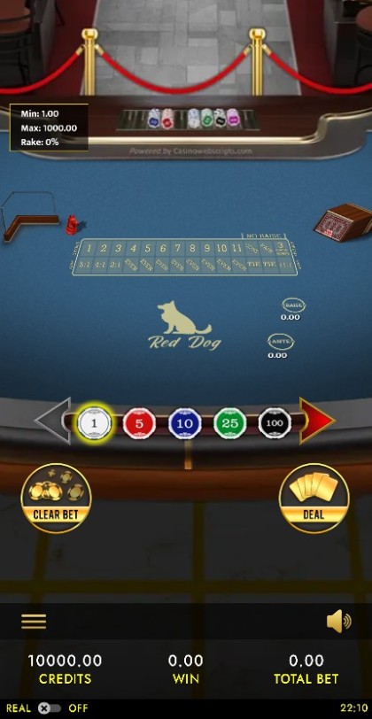 Red Dog Poker VIP 3D mobile