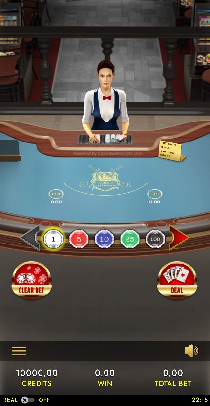 War of Cards 3D Dealer Deluxe HTML5 Mobile and PC — portrait