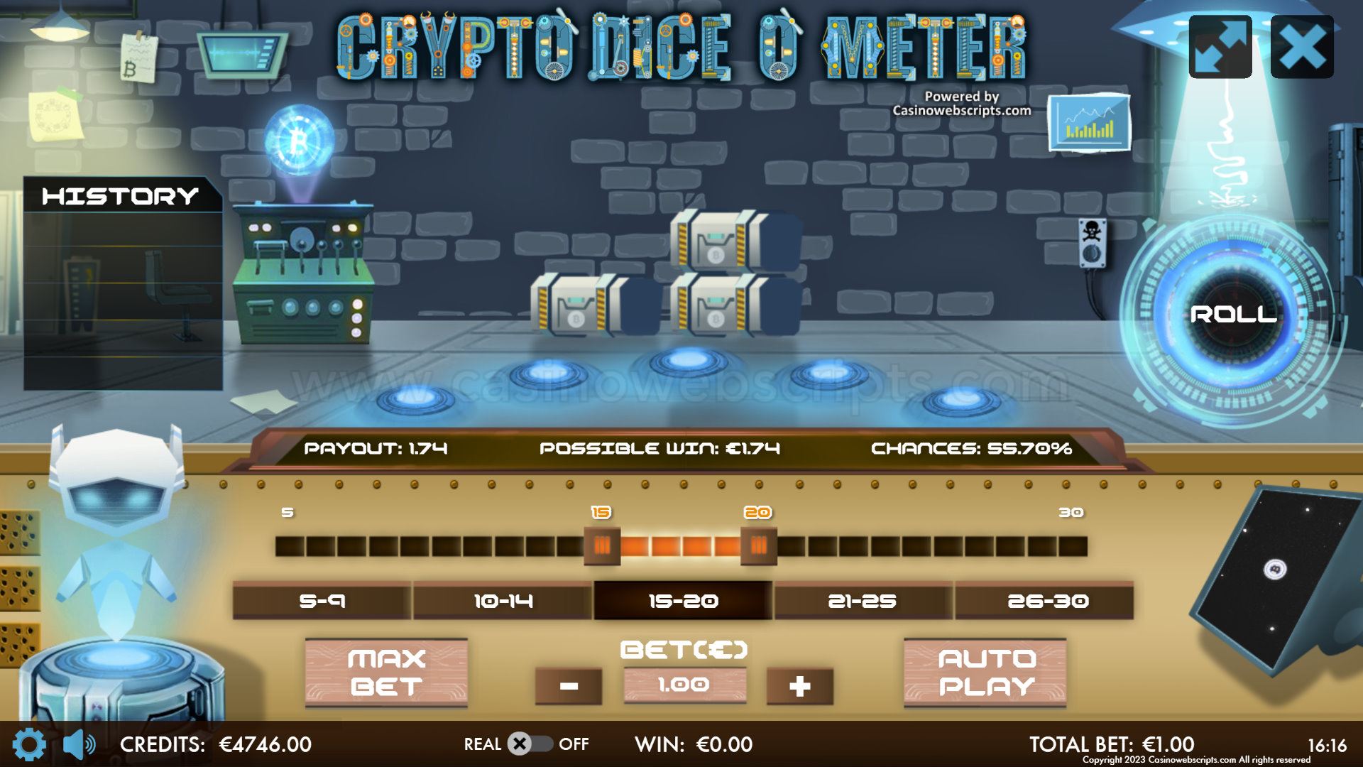 Crypto Diceometer Mobile and PC - Preview