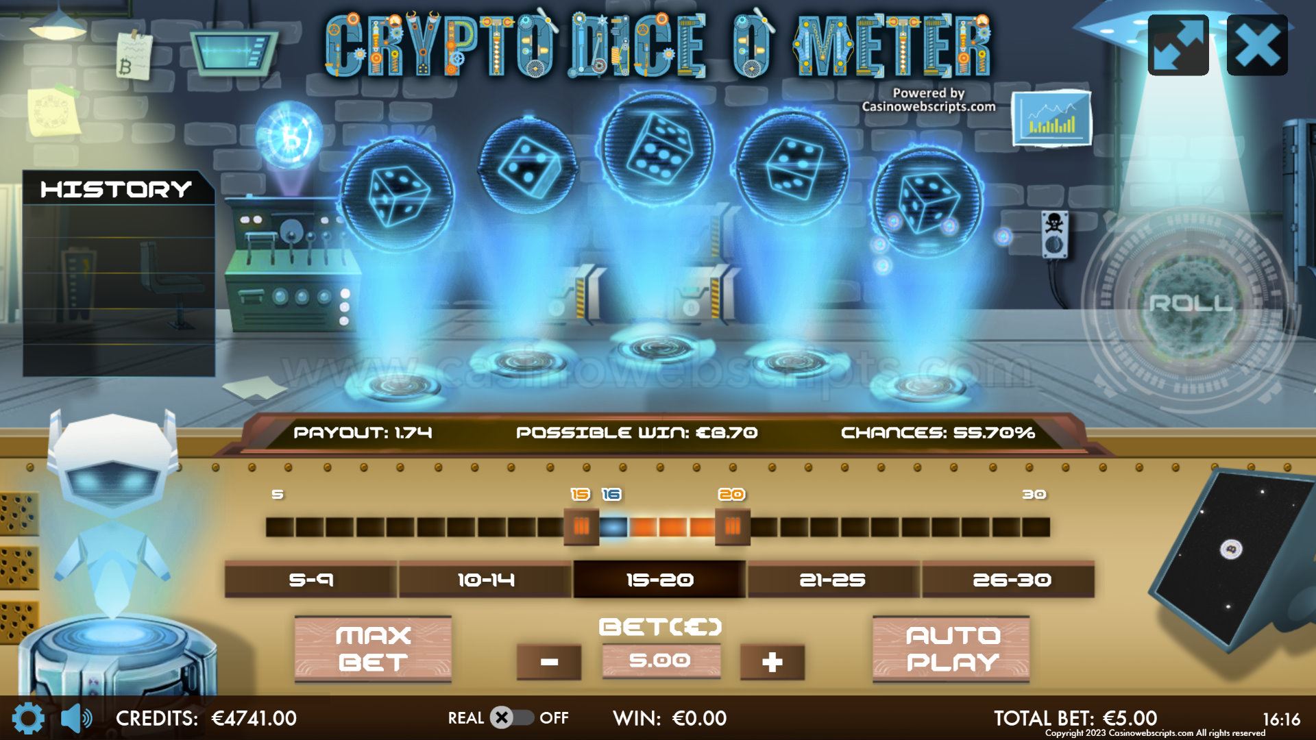 Crypto Diceometer Mobile and PC - Preview