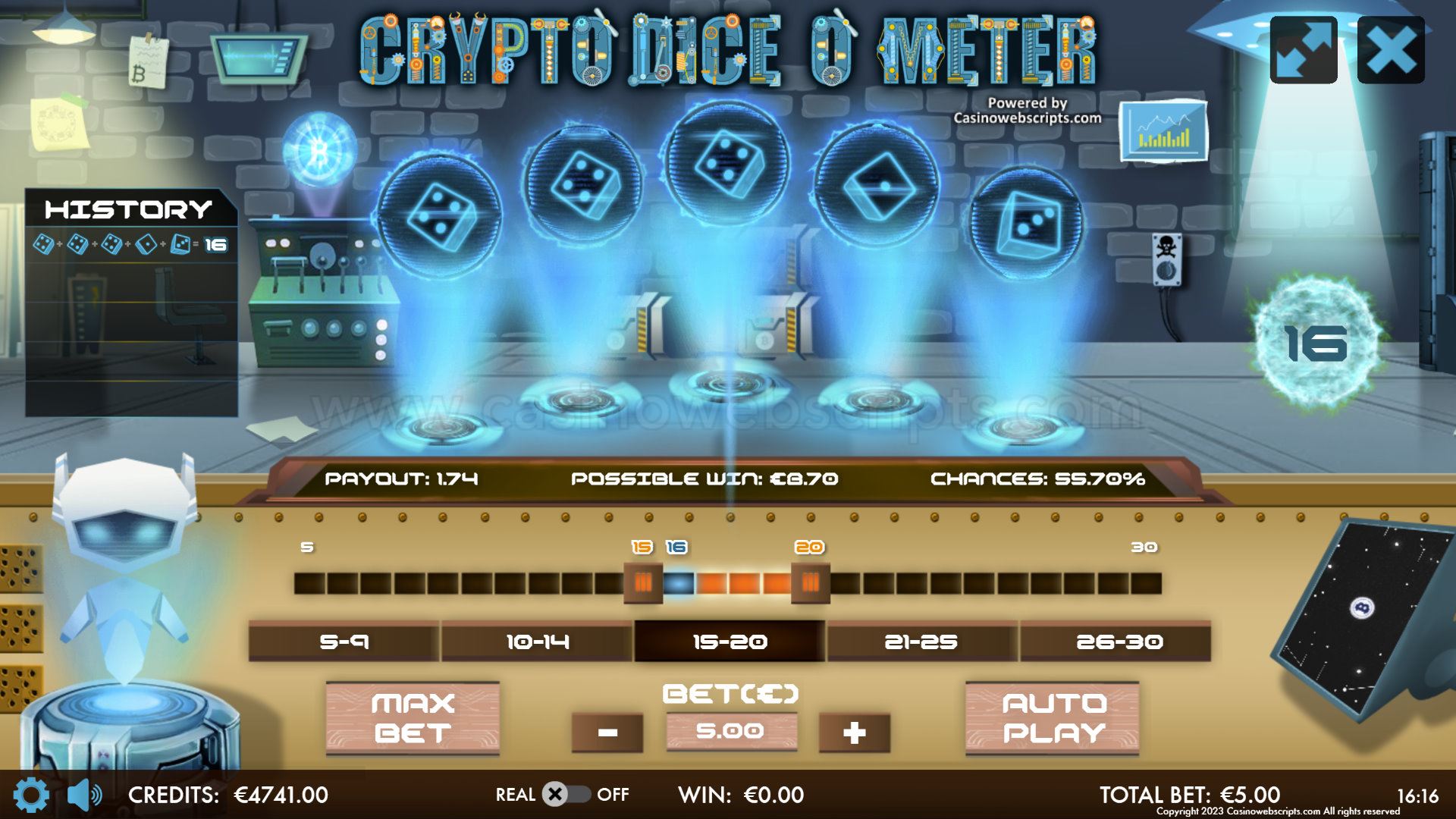 Crypto Diceometer Mobile and PC - Preview