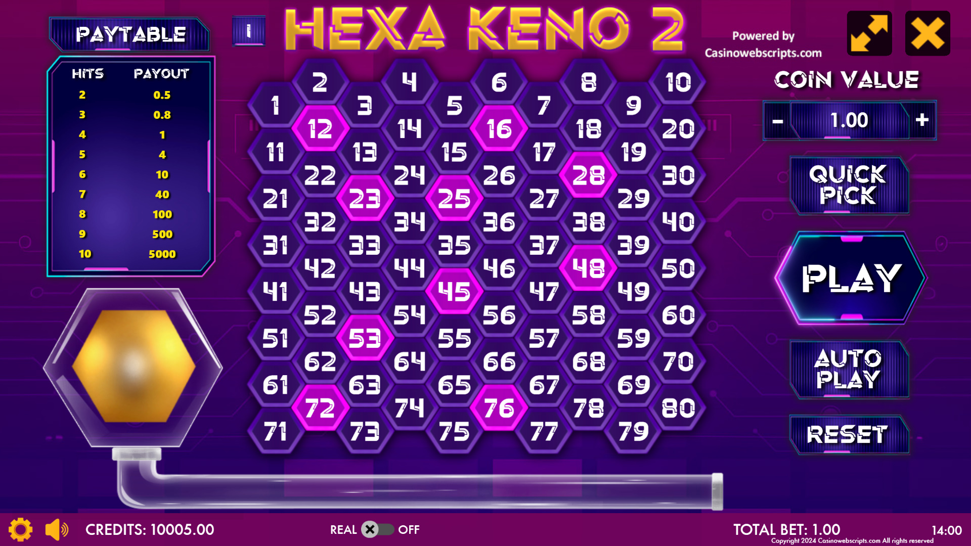 Hexa Keno 2 - Preview