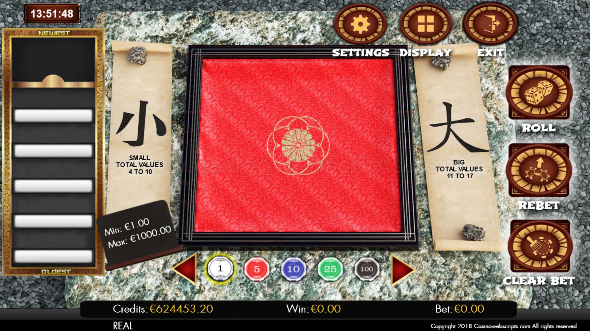 Big or Small 2 Dice HTML5 Mobile and PC - Preview