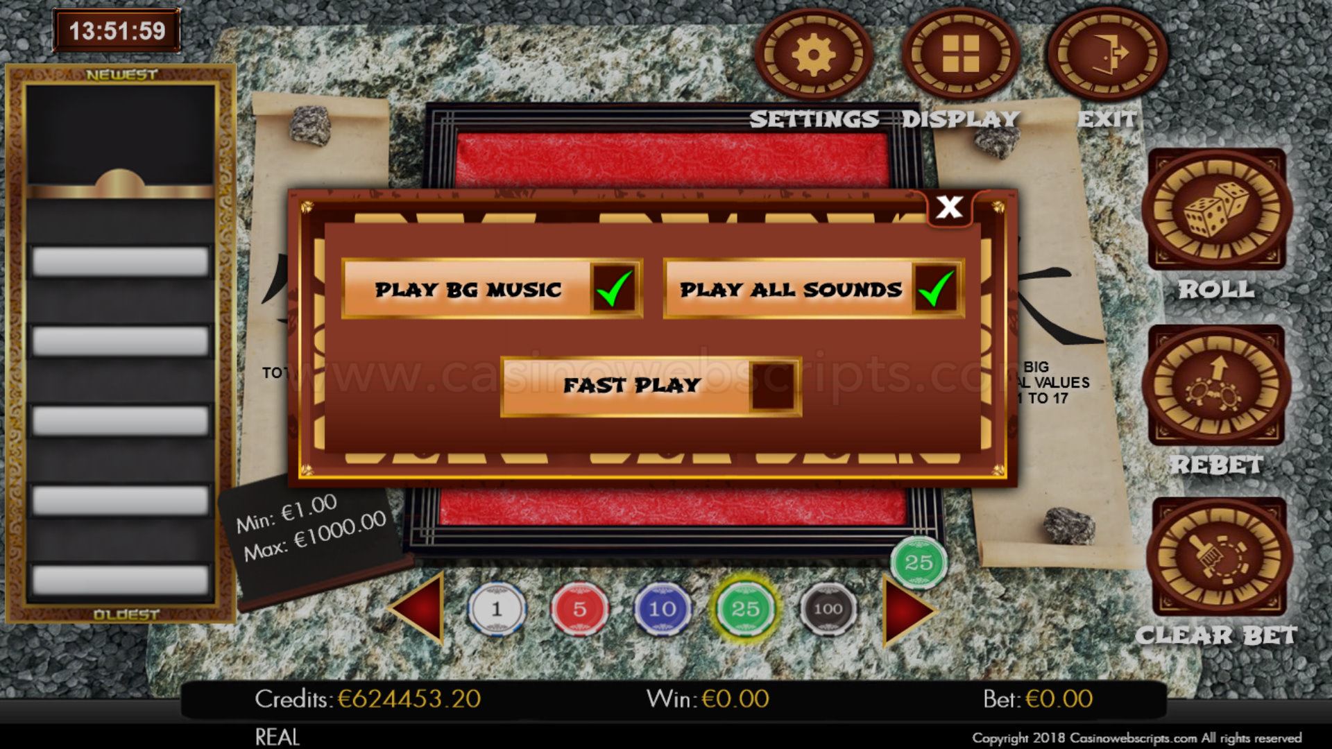 Big or Small 2 Dice HTML5 Mobile and PC - Preview