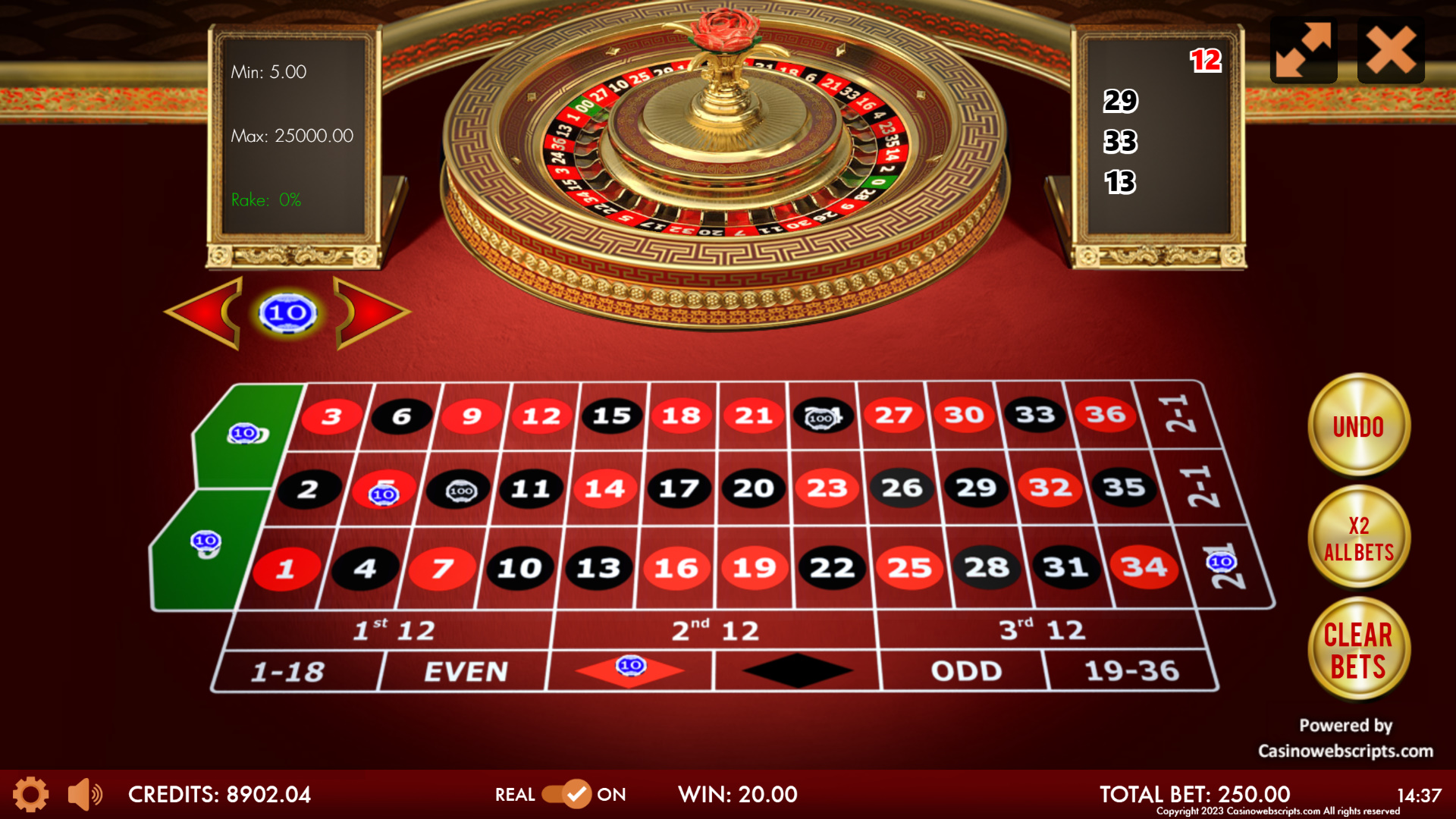 American Roulette 3D - Imperial Rose Edition - Preview