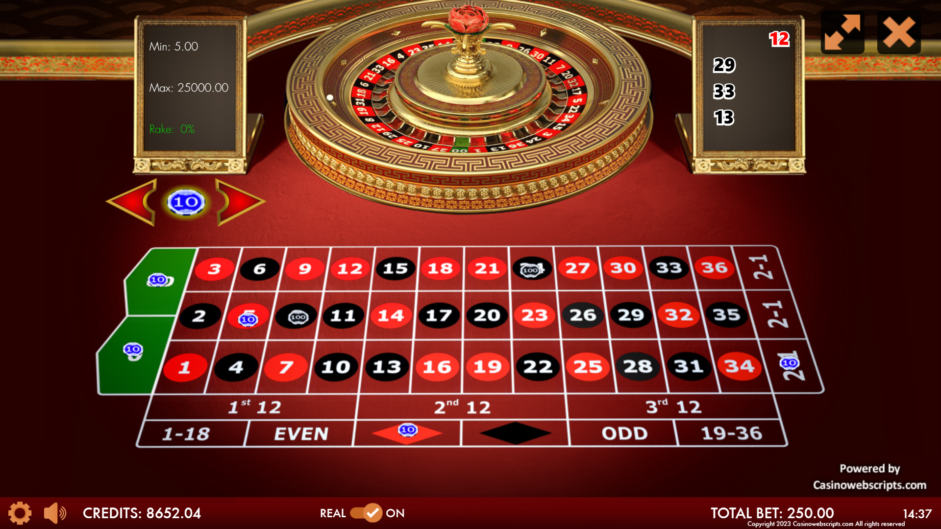 American Roulette 3D - Imperial Rose Edition - Preview