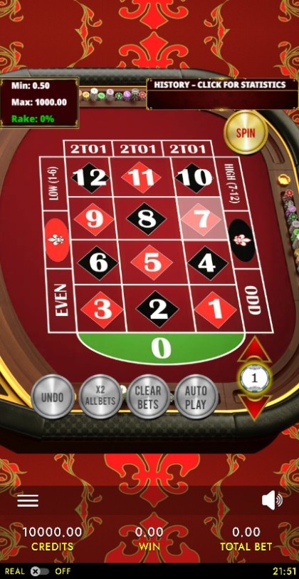 Mini Roulette 3D Advanced - HTML5 Mobile and PC mobile