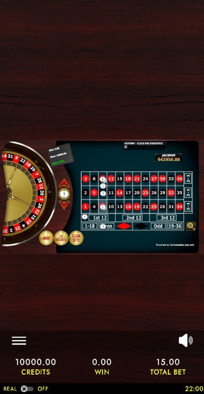 Jackpot Roulette No Zero 2D Advanced - Mobile and PC mobile