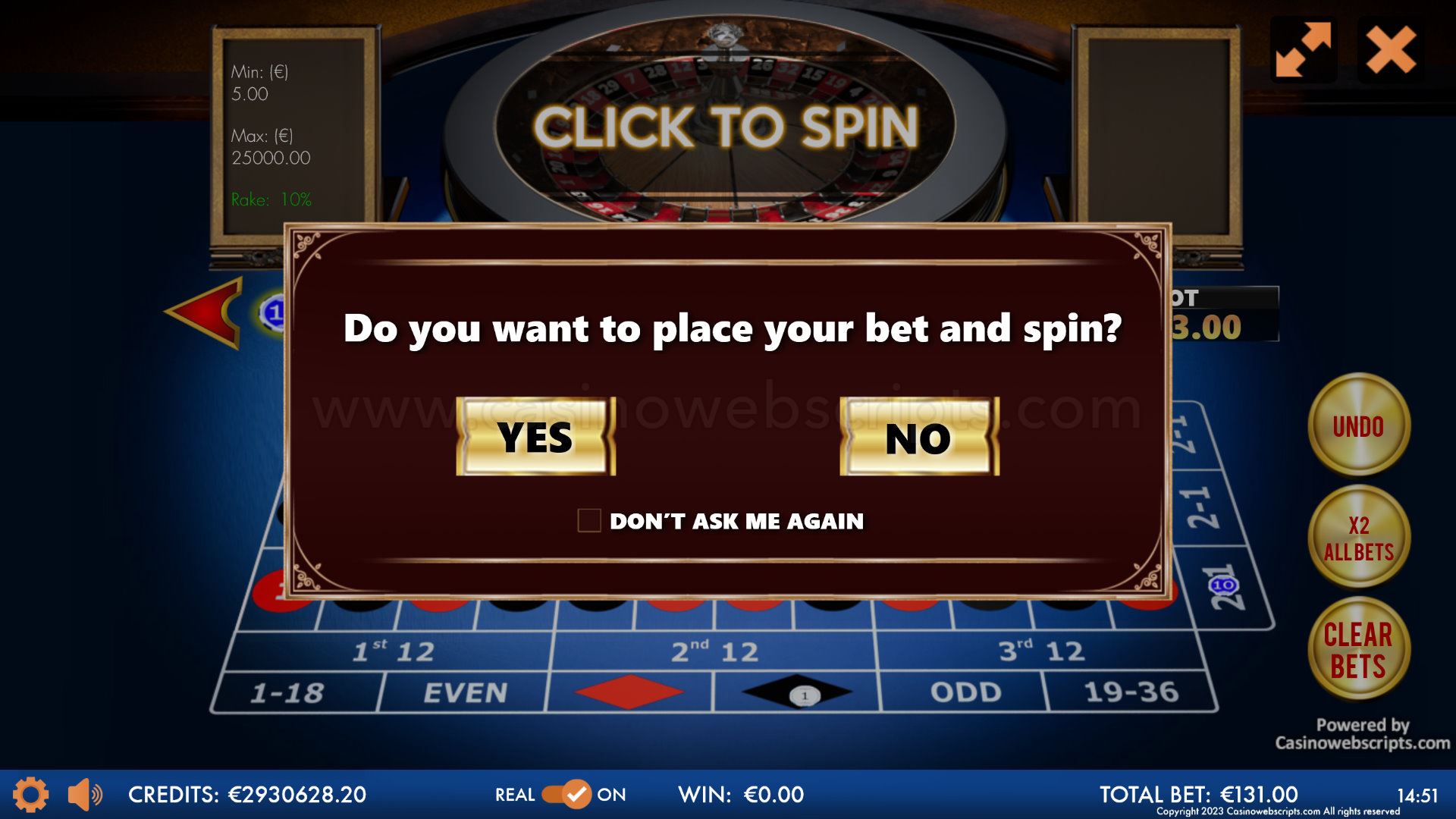 Jackpot Roulette No Zero 3D Advanced - Mobile and PC - Preview