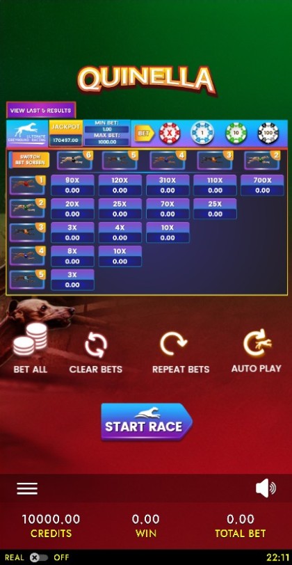Greyhound Dog Racing Quinella - Mobile and PC — portrait