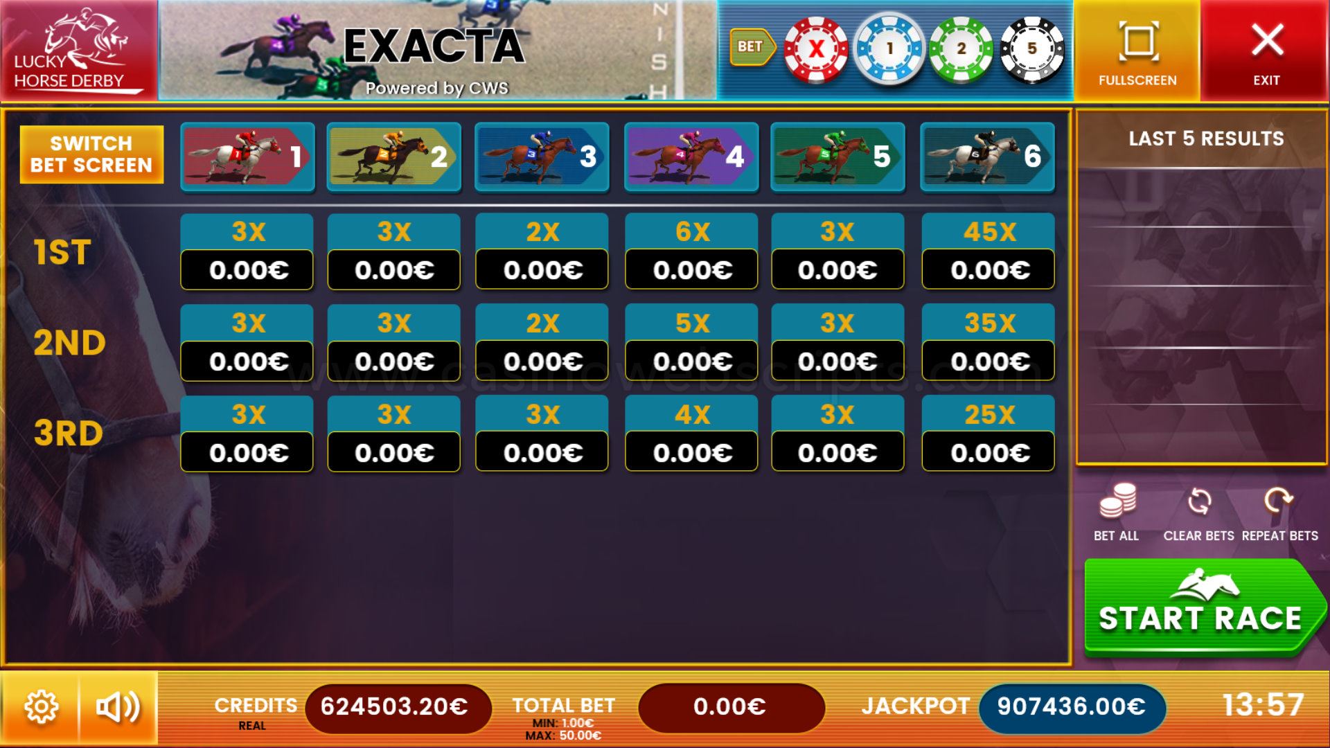 Horse Race Exacta - Lucky Derby Mobile and PC - Preview