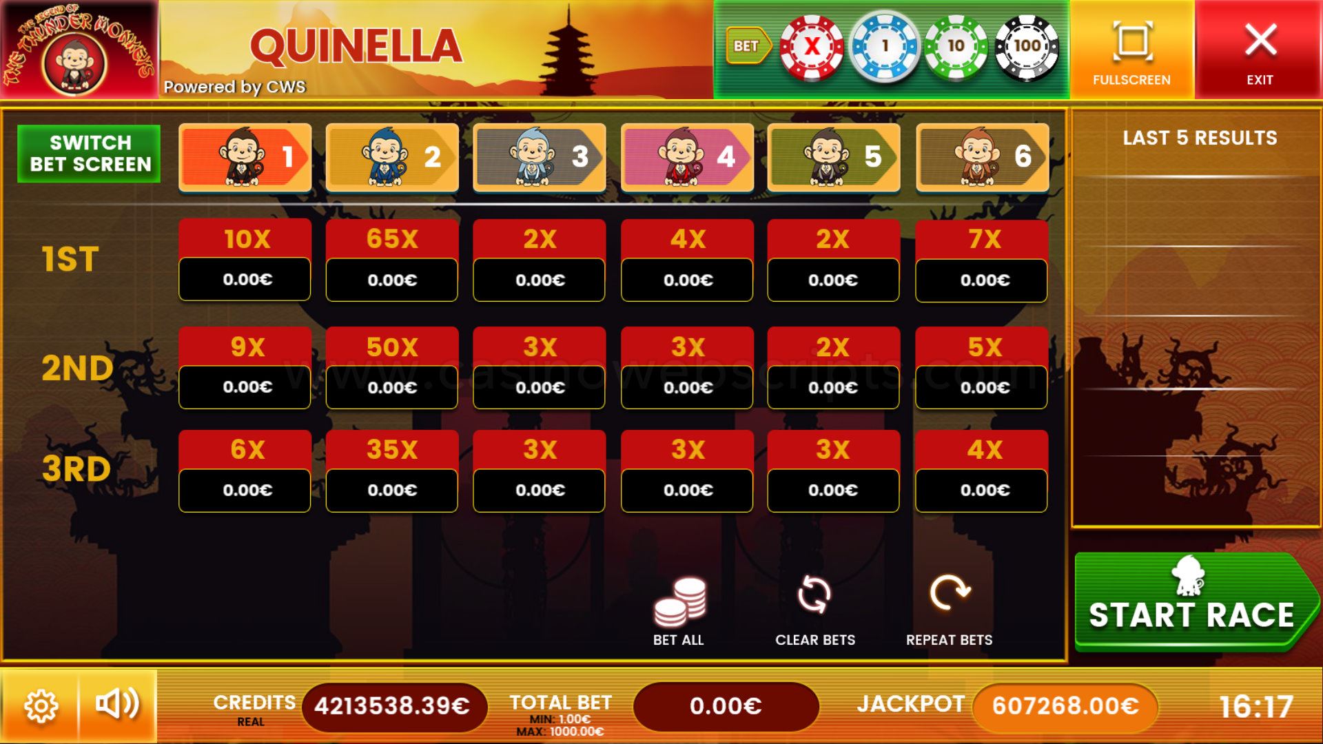 Thunder Monkeys Quinella HTML5 Mobile and PC - Preview
