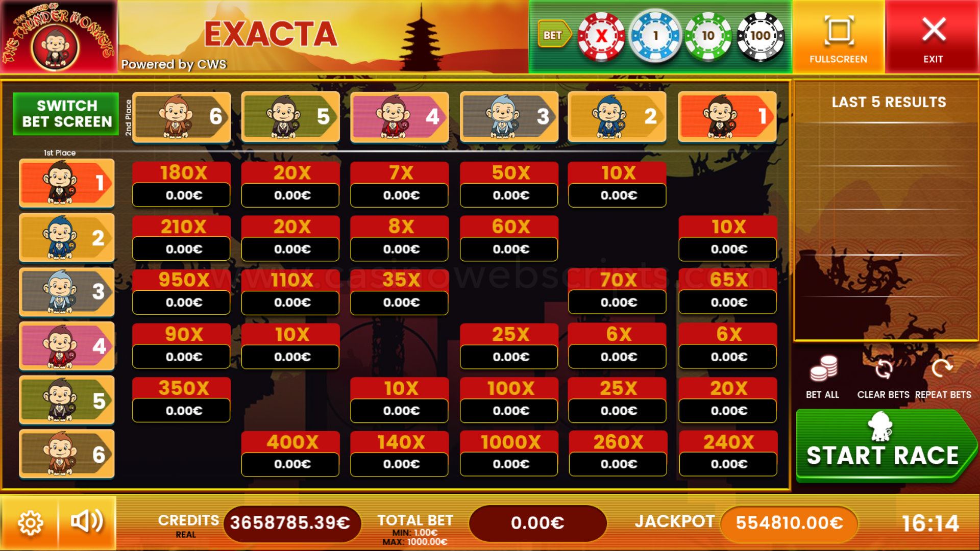 Thunder Monkeys Exacta Mobile and PC - Preview