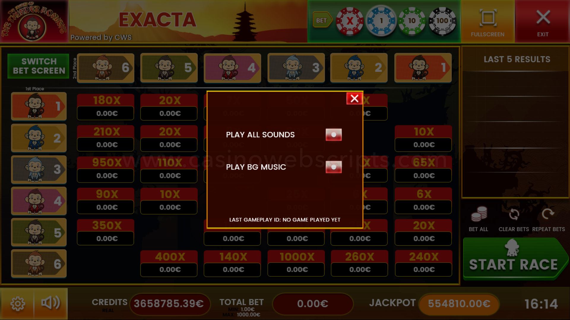 Thunder Monkeys Exacta Mobile and PC - Preview